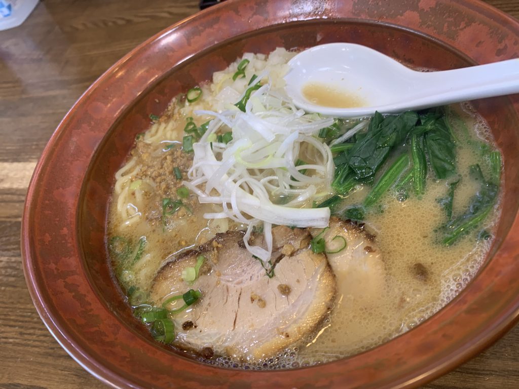 鶏白湯ラーメン大葉