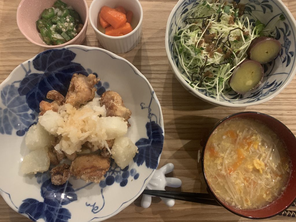 鶏と大根のおろし揚げ
