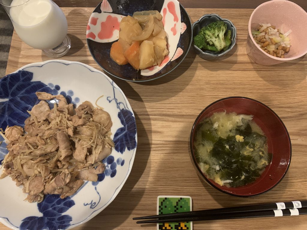 エリンギ豚肉炒め